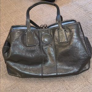 Grey coach purse